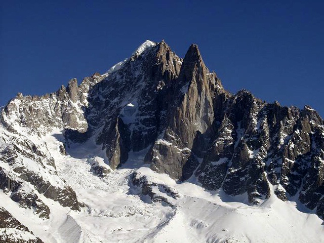 Foto: Peter Hutzler <br> Location: Aiguille Verte, Chamonix, France <br> Date: March 2004